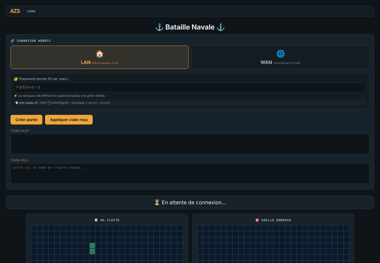 Cryptographic battleship v6